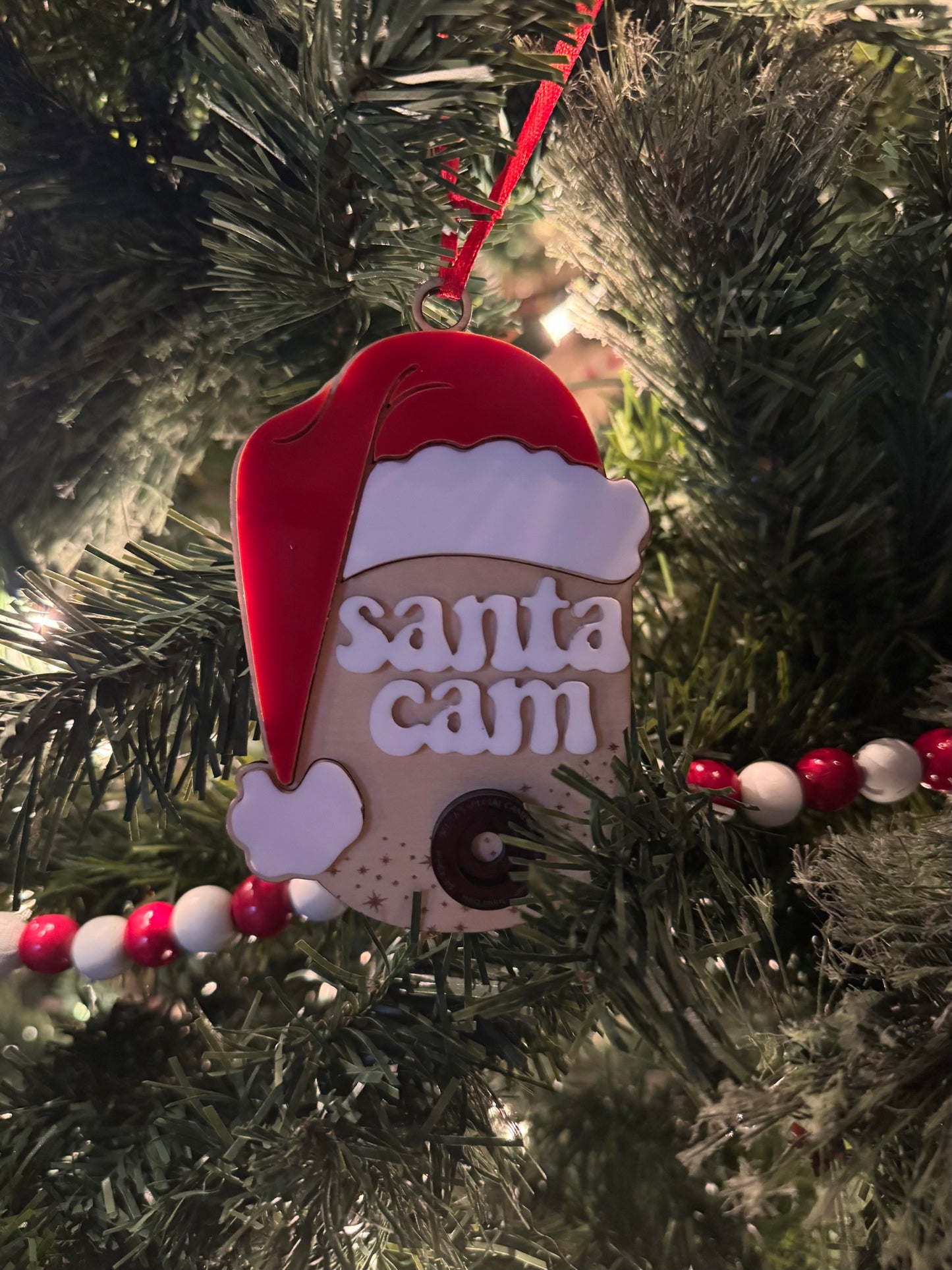Santa Cam Ornament