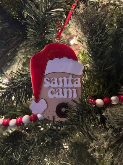 Santa Cam Ornament